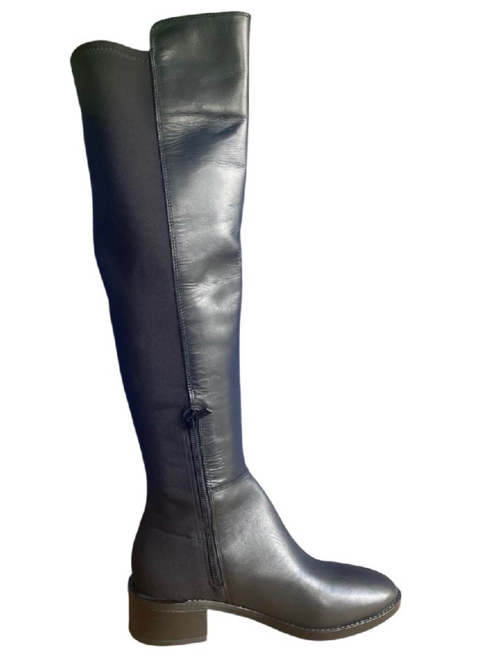 Calvin Klein Black Over-the-Knee Stretch Riding Boots 5.5